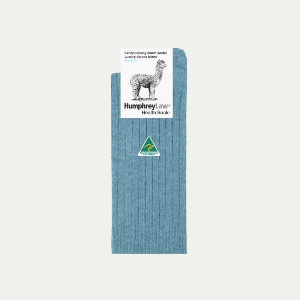 Alpaca and Wool Health Socks - Cloud Blue NEW