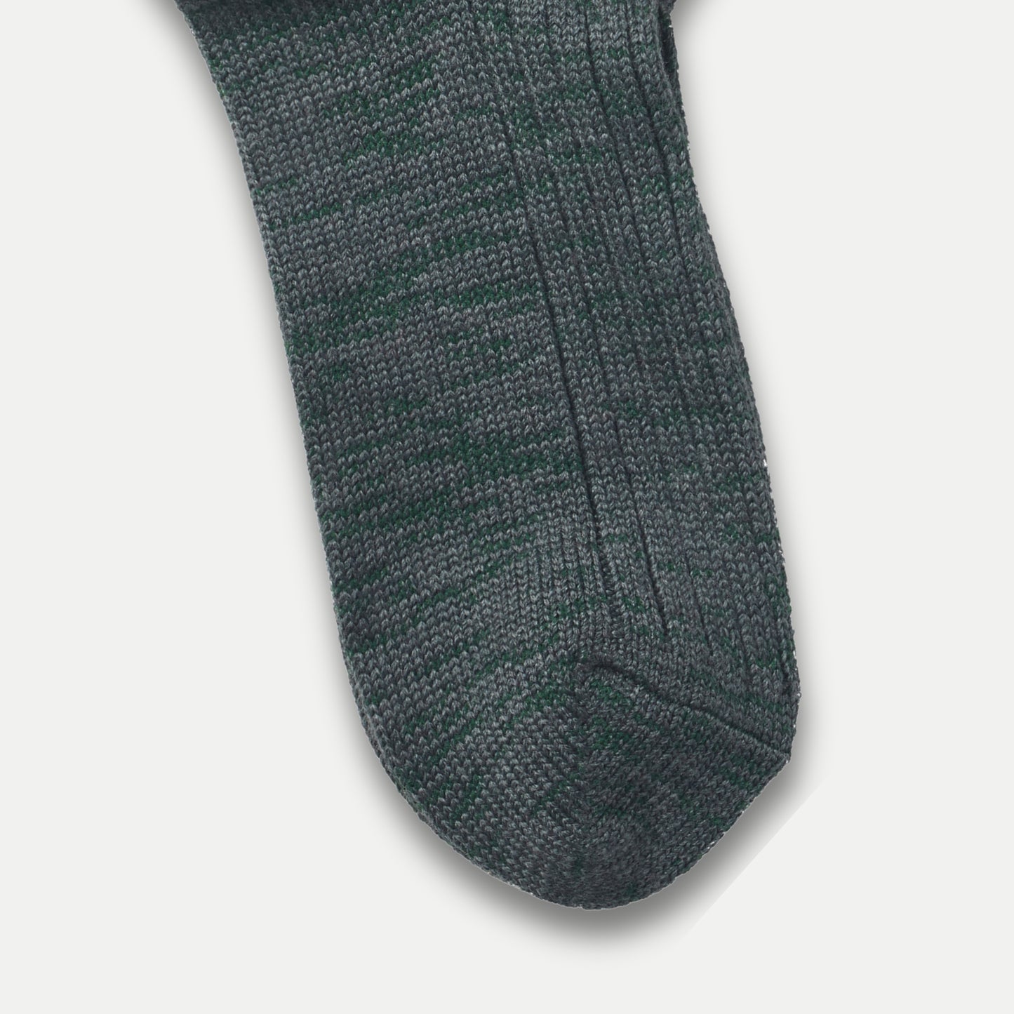 Chunky Tasmanian Merino Crew Socks – Marl Collection - Green