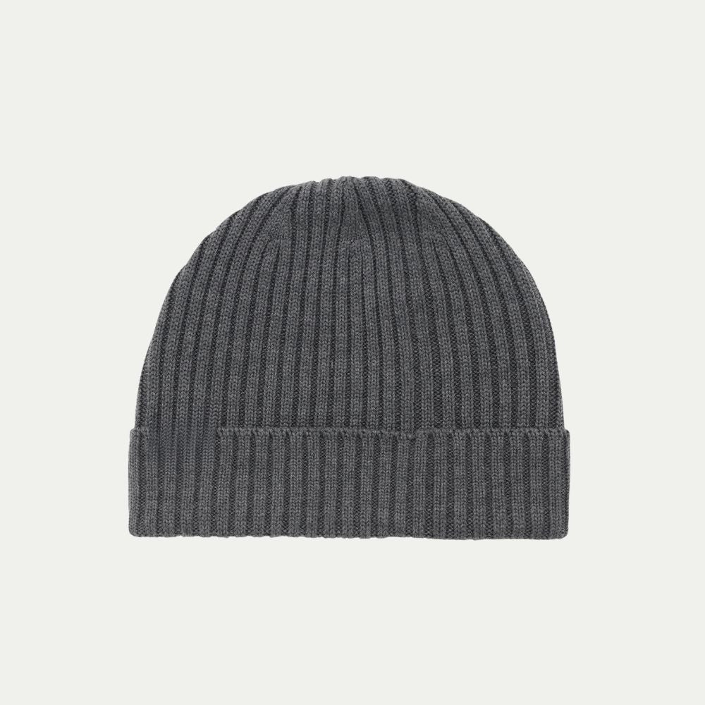 NEW Fisherman Merino Beanie - Grey - Bluey Merino Tasmania
