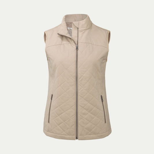Bone quilted Merino gilet vest © Bluey Merino Tasmania