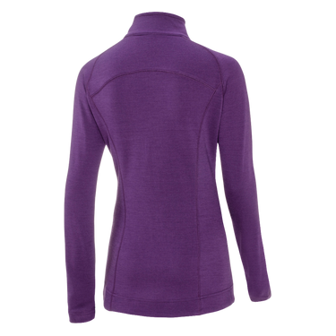 Women’s Tasmanian Merino 340 Ponte Full Zip Jacket - Bluey Merino