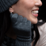 Tasmanian Merino Glove Grey © Bluey Merino