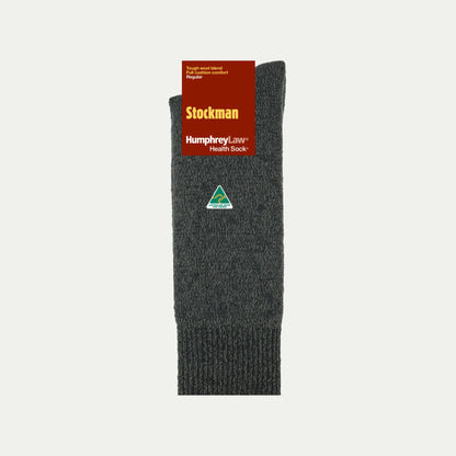 Merino Blend Stockman socks in Light Grey © Humphrey Law