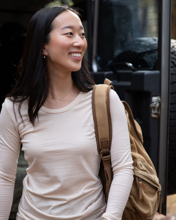 Women’s Merino 220 Everyday Long Sleeve Scoop Neck Top - Bluey Merino