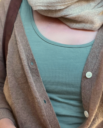 Women’s Merino Travel Tank - Oyster Bay - Bluey Merino Tasmania