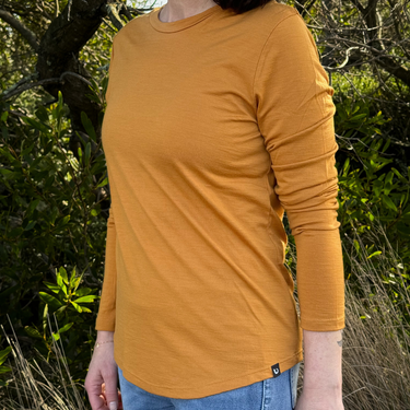 Women's Callie Merino Long Sleeve T-shirt - Bluey Merino Tasmania