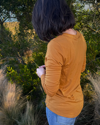 Women's Callie Merino Long Sleeve T-shirt - Bluey Merino Tasmania