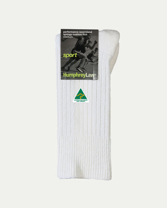 Merino Wool + Cotton Crew Sport Sock © Humphrey Law