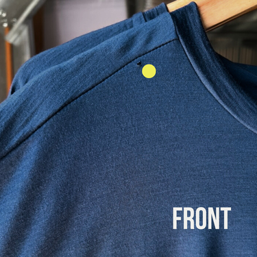Factory Seconds - Orson Long sleeve top for men - Merino wool. © Bluey Merino Tasmania