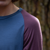 Men’s Tasmanian Merino 180 Raglan 3/4 Sleeve Top - Bluey Merino