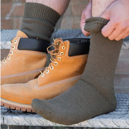 66F_Khaki Brown_Genuine Army Sock_LS© Humphrey Law