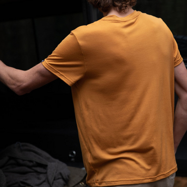 Men's Tasmanian Merino 180 Emrik T-Shirt - Bluey Merino Tasmania