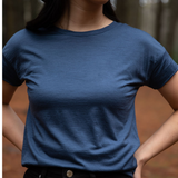 Women’s Merino 170 Klara Short Sleeve Drop Shoulder T-Shirt - Bluey Merino