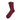 NEW Base Ribbed Tasmanian Merino Crew Socks - Burgundy - Bluey Merino Tasmania