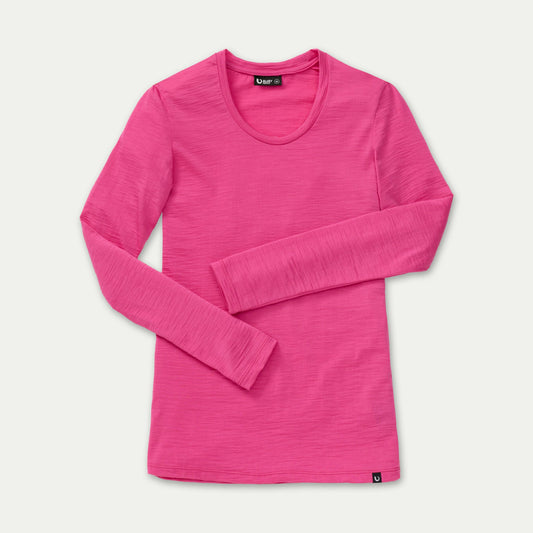 Women's Core Superfine Merino Thermal Base Layer - Fuchsia - Bluey Merino Tasmania