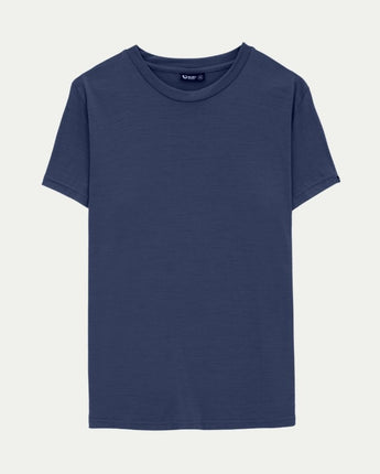 Emrik Merino Mens T-shirt in Tasman blue @ Bluey Merino Tasmania