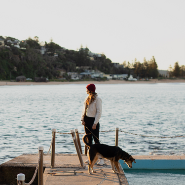 Tasmanian Merino Fisherman Beanie - Burgundy - Bluey Merino Tasmania