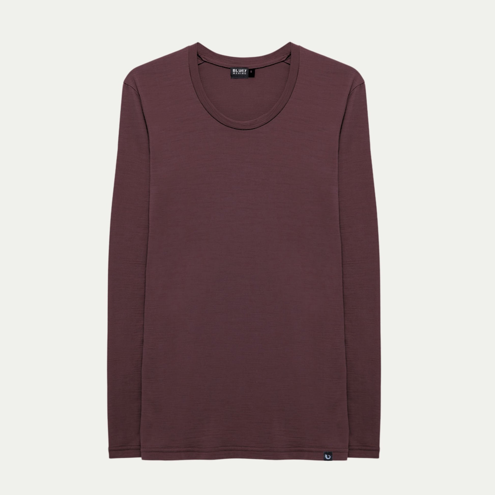 Women's Merino  Florence Thermal Base Layer - Maroon - Bluey Merino Tasmania