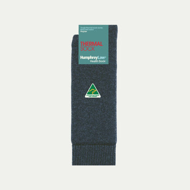 Grey_XHF_Thermal Wool Sock. © Humphrey Law. Made in Australia.