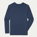 Men's Henley Merino Long Sleeve T-Shirt - Bluey Merino Tasmania