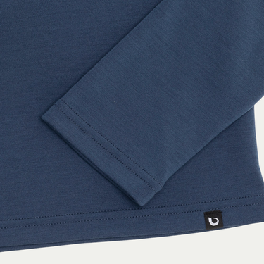 Men's Henley Merino Long Sleeve T-Shirt - Bluey Merino Tasmania