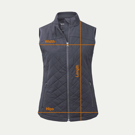Women’s Gilet Merino Vest - Final Sale - Dark Tan - Bluey Merino Tasmania