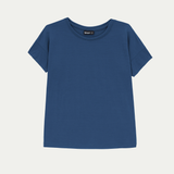 Women’s Klara Cropped Merino T-Shirt - Bluey Merino Tasmania