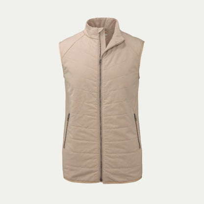 Bone Merino quilted gilet vest  © Bluey Merino Tasmania