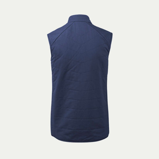 Navy Merino quilted gilet vest  © Bluey Merino Tasmania