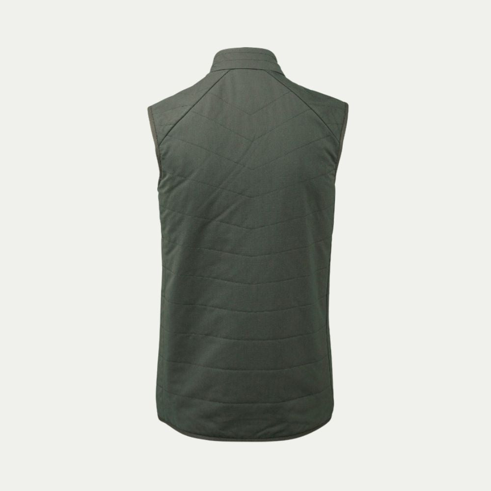 Olive Merino quilted gilet vest  © Bluey Merino Tasmania
