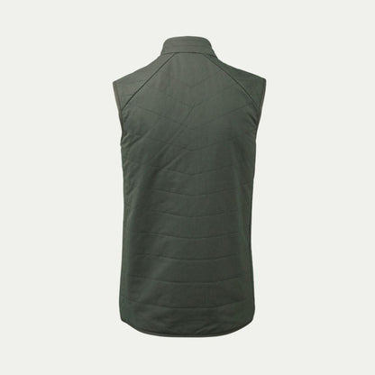 Olive Merino quilted gilet vest  © Bluey Merino Tasmania