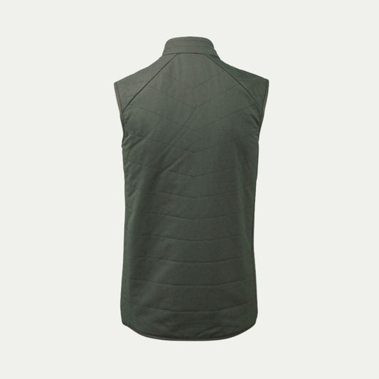 Olive Merino quilted gilet vest  © Bluey Merino Tasmania