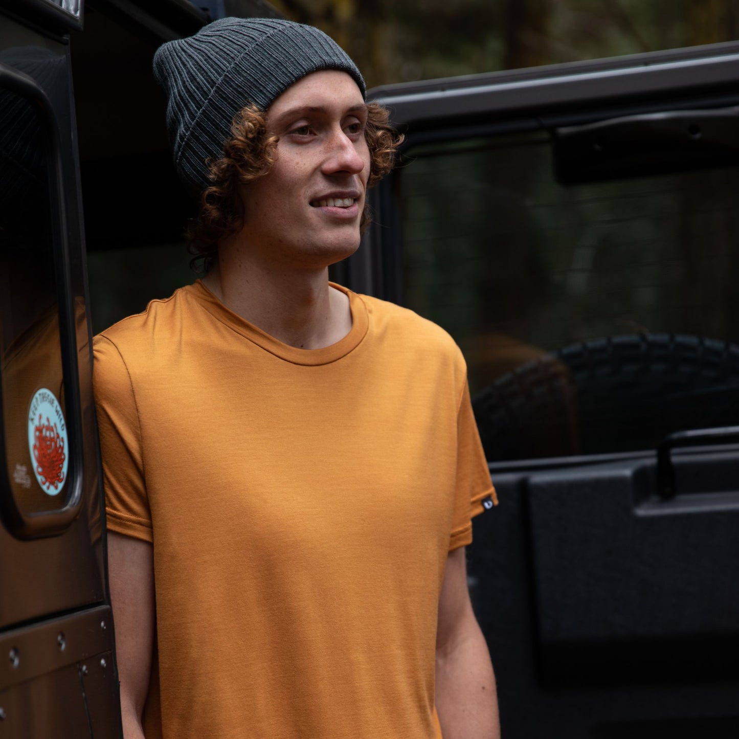 Men's Insanely Soft 14.8 Micron Ultrafine Merino T-Shirt - Bluey Merino Tasmania