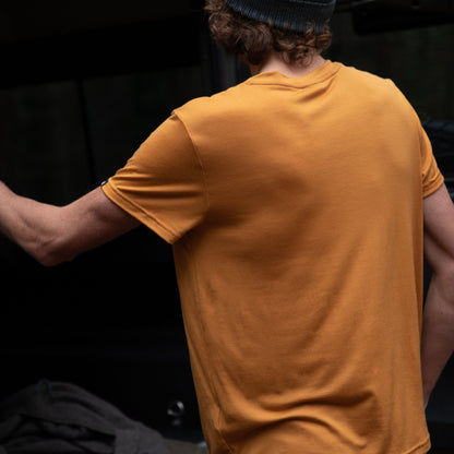 Men's Insanely Soft 14.8 Micron Ultrafine Merino T-Shirt - Bluey Merino Tasmania