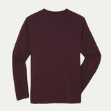 Men's Henley Merino Long Sleeve T-Shirt - Bluey Merino Tasmania