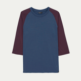 Raglan Merino 3/4 sleeve t-shirt for men © Bluey Merino Tasmania