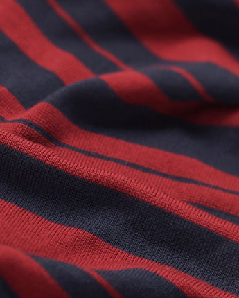 Tasmanian Merino Weekender Scarf – Burgundy + Navy - Bluey Merino Tasmania