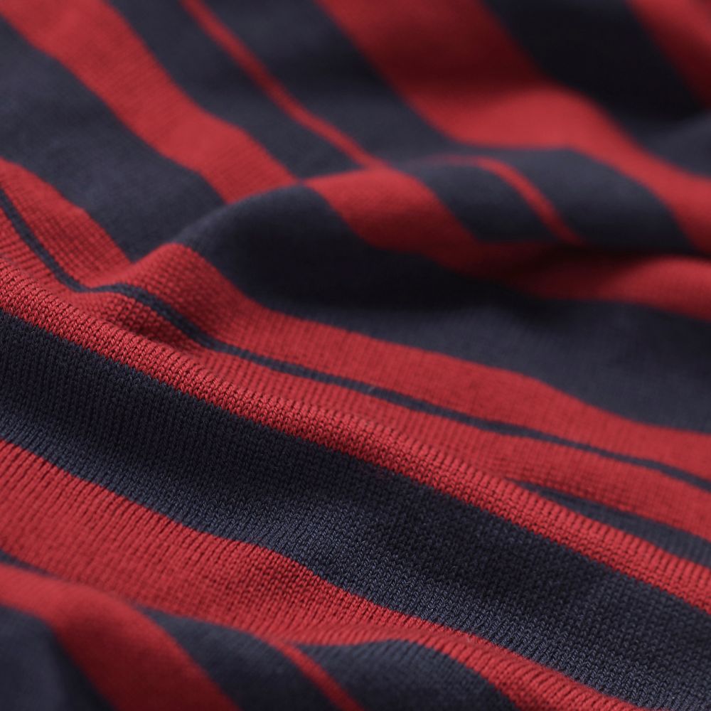 Tasmanian Merino Weekender Scarf – Burgundy + Navy - Bluey Merino Tasmania