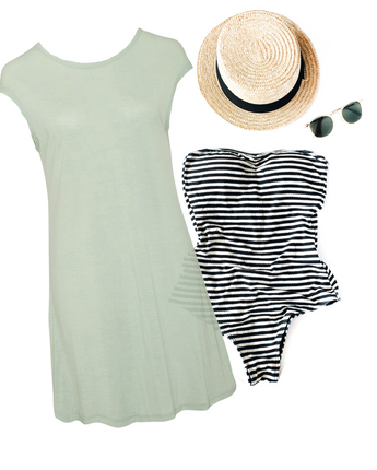 Women’s Beach Holiday Merino 120 Dress - Final Sale - Bluey Merino