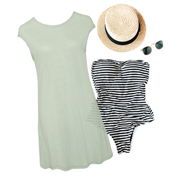 Women’s Beach Holiday Merino 120 Dress - Final Sale - Bluey Merino