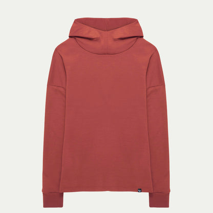 Women's Tullah Merino Hoodie - Rose Robin - © Bluey Merino Tasmania