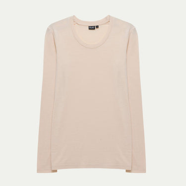 Merino base layer in warm off white (Sand) © Bluey Merino Tasmania