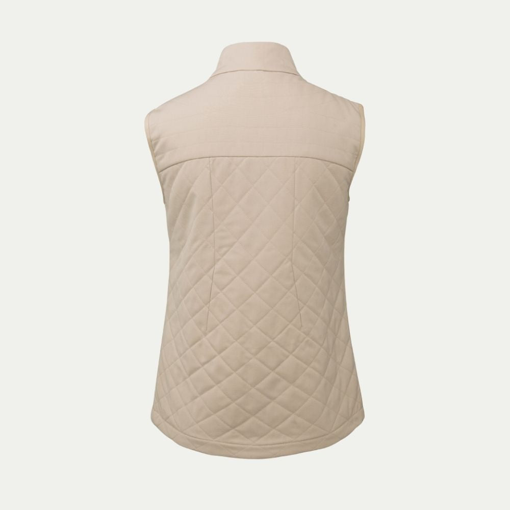 Bone quilted Merino gilet vest © Bluey Merino Tasmania