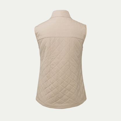 Bone quilted Merino gilet vest © Bluey Merino Tasmania