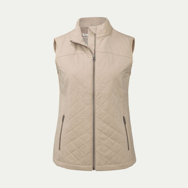 Bone quilted Merino gilet vest © Bluey Merino Tasmania