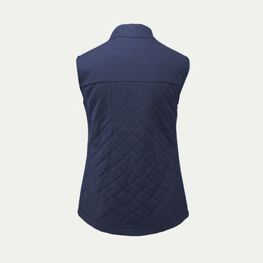 Navy blue quilted gilet Merino vest © Bluey Merino Tasmania