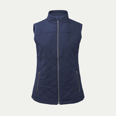 Navy blue Merino quilted gilet vest © Bluey Merino Tasmania