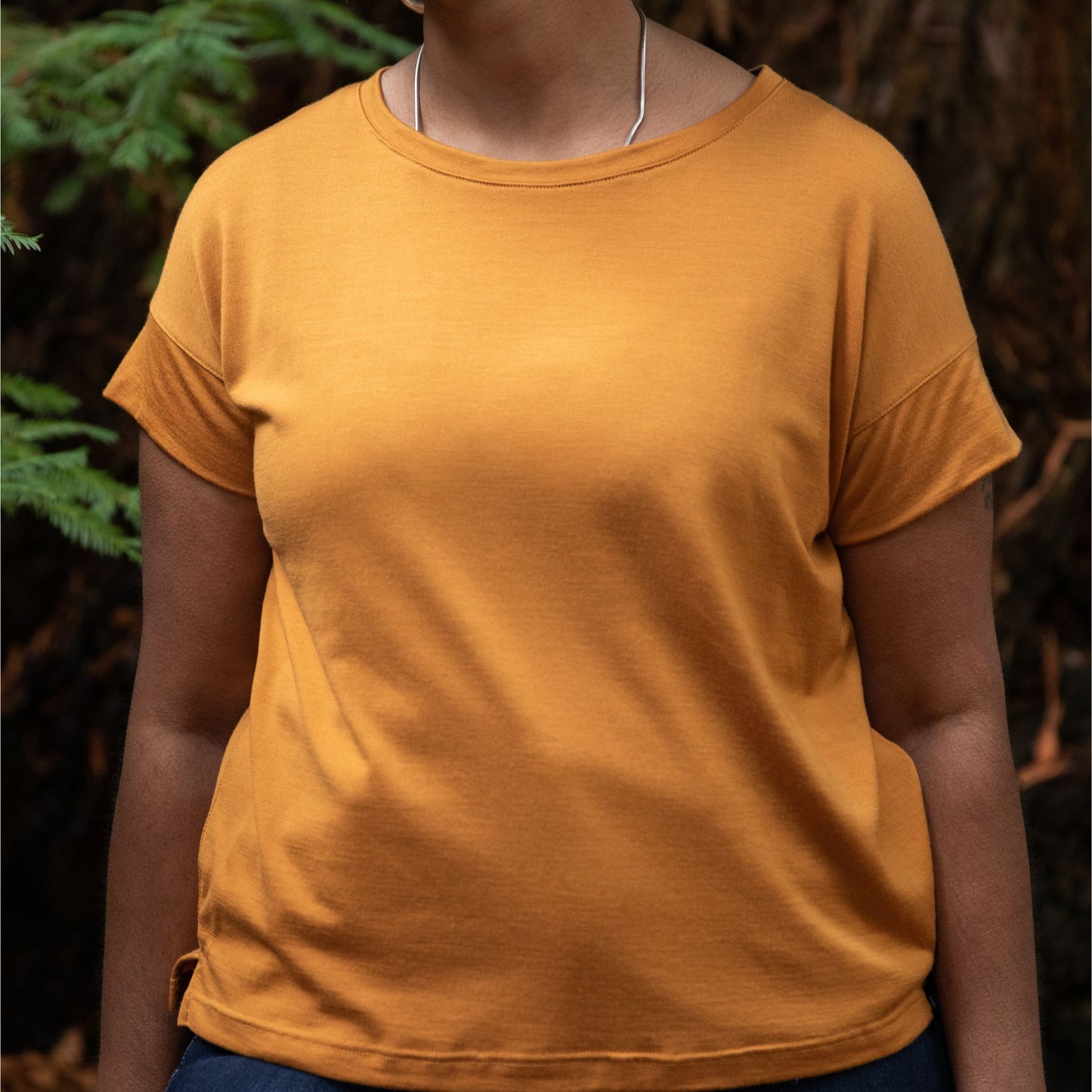 Women's Insanely Soft 14.8 Merino Cropped T-Shirt - Bluey Merino Tasmania