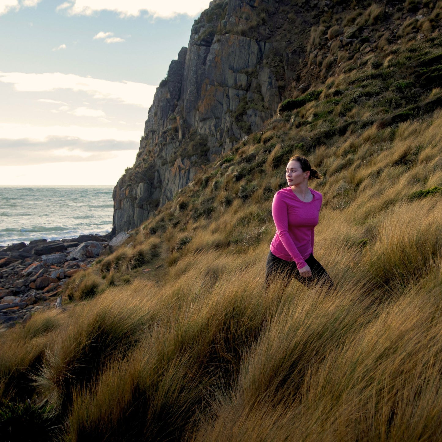 Women's Core Superfine Merino Thermal Base Layer - Fuchsia