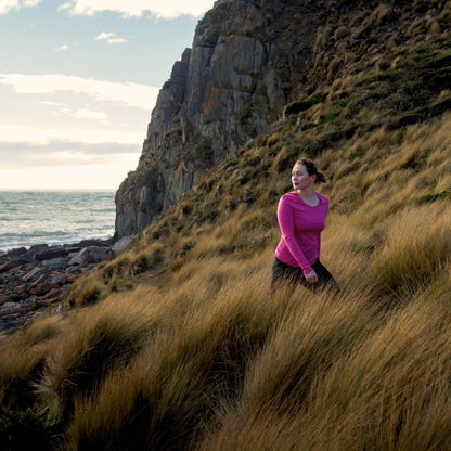 Women's Core Superfine Merino Thermal Base Layer - Fuchsia